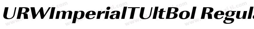 URWImperialTUltBol Regular字体转换